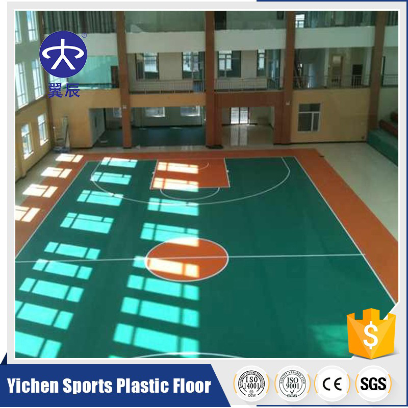 籃球館PVC運動地板場地,籃球場PVC塑膠地板